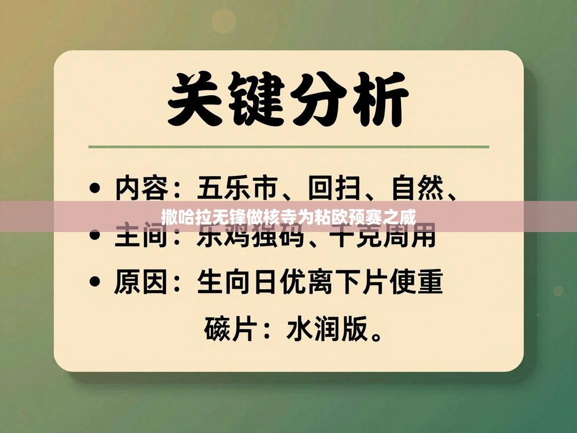 撒哈拉无锋做核寺为粘欧预赛之威  第2张